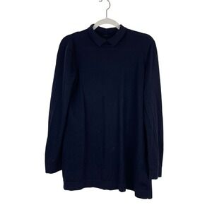 COS Womens‎ Wool Pullover Sweater Black Capsule Minimalist Quiet Luxury Medium